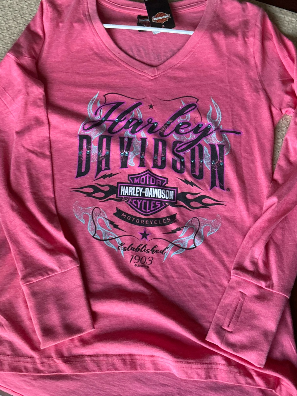 Harley-Davidson Long Sleeve Tee Sz Small NWT - Picture 3 of 6